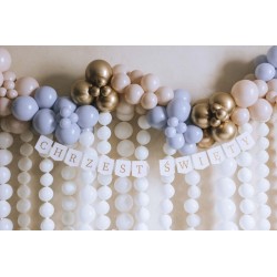 Baner ''Chrzest Święty'', biały