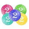 Balony 92 cm, 2nd Birthday