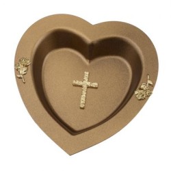 Miseczka serce brązowe