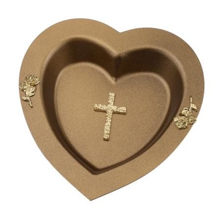 Miseczka serce brązowe