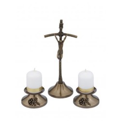 Komplet kolędowy - róża na świeczniku 7