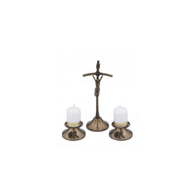 Komplet kolędowy - róża na świeczniku 7