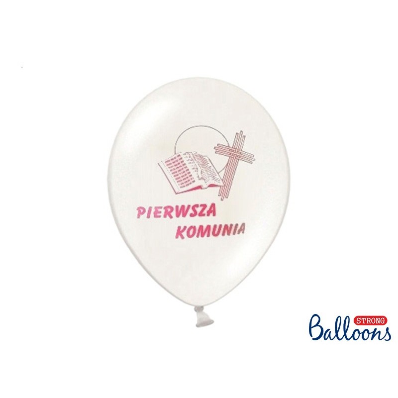 Balony z różowym nadrukiem