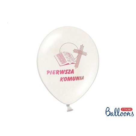 Balony z różowym nadrukiem