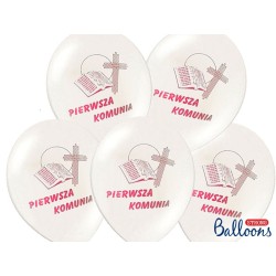 Balony z różowym nadrukiem