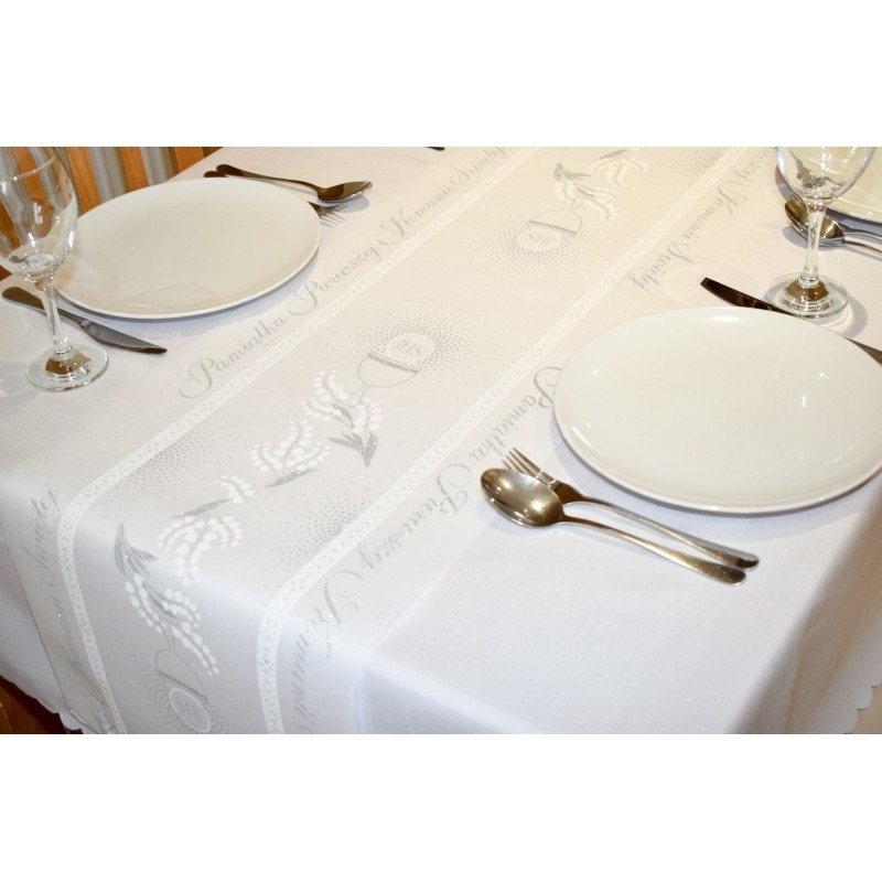 Bieżnik komunijny (srebrny)