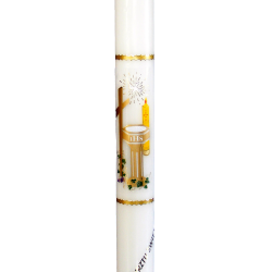 Świeca do Chrztu gładka