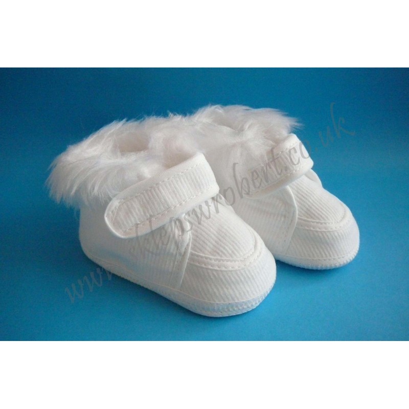 Struksowe buciki zimowe na rzep kod 015