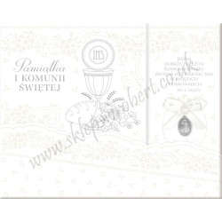 Pamiątka Komunii Św. 15 brokat