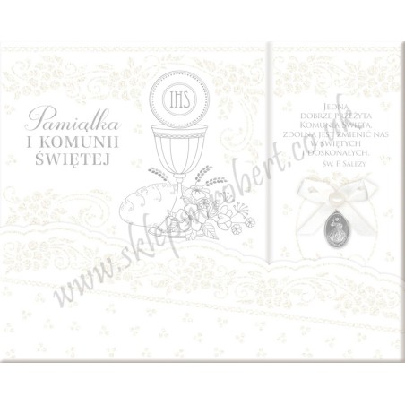 Pamiątka Komunii Św. 15 brokat