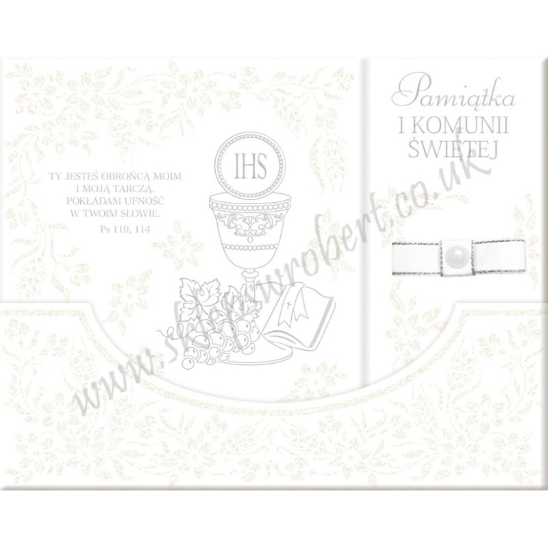 Pamiątka Komunii Św. 16 brokat