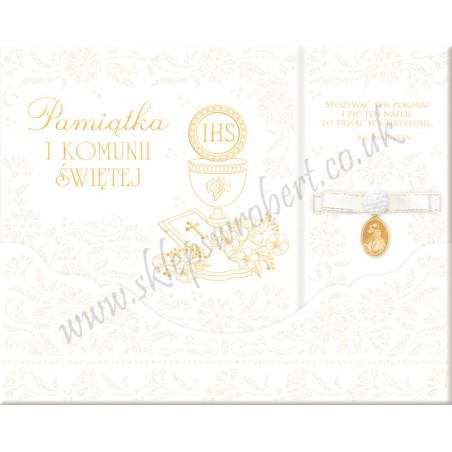 Pamiątka Komunii Św. 13 brokat