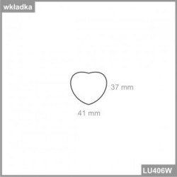 Pudelko na srebro (Chrzest Sw.) serce małe