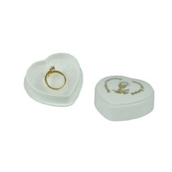 Pudelko na srebro (I Komunia Sw.) serce duże