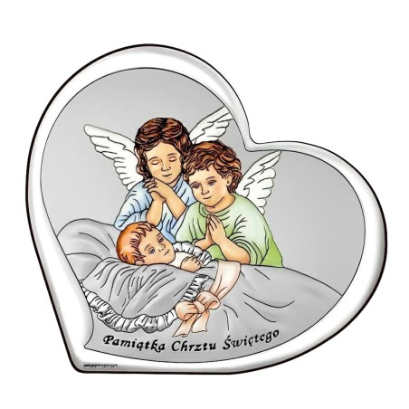 Aniołki serce (bez napisu) - kolor