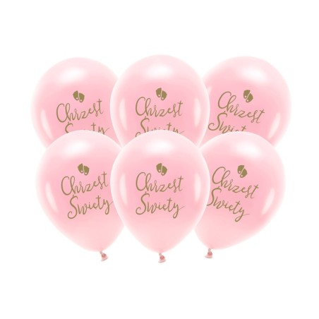 Balony Chrzest Święty, pink
