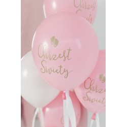 Balony Chrzest Święty, pink