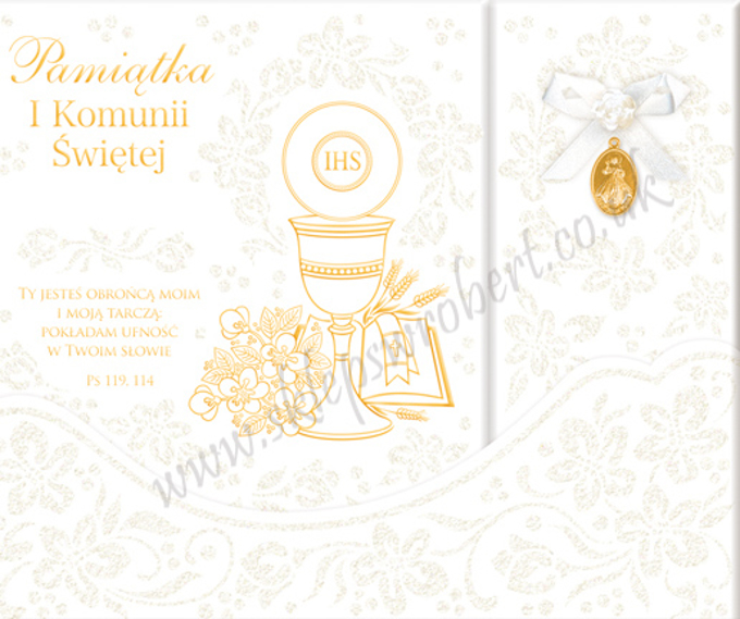 Picture of Pamiątka Komunii Świętej 10 brokat