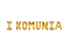 Obrazek Balon foliowy ''I Komunia'', złoty