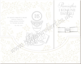 Obrazek Pamiątka Komunii Świętej 16 brokat